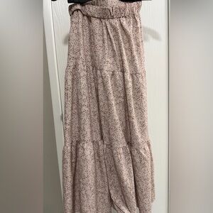 Elegant Pink Patterned Women's Skirt